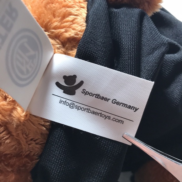 Inter Sports Light Brown Teddy Bear F.C. Pirelli Plush w/ Shirt & Shorts - Picture 8 of 8